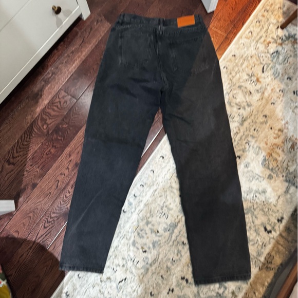 Princess Polly Black Straight Leg Jeans - Picture 3 of 3
